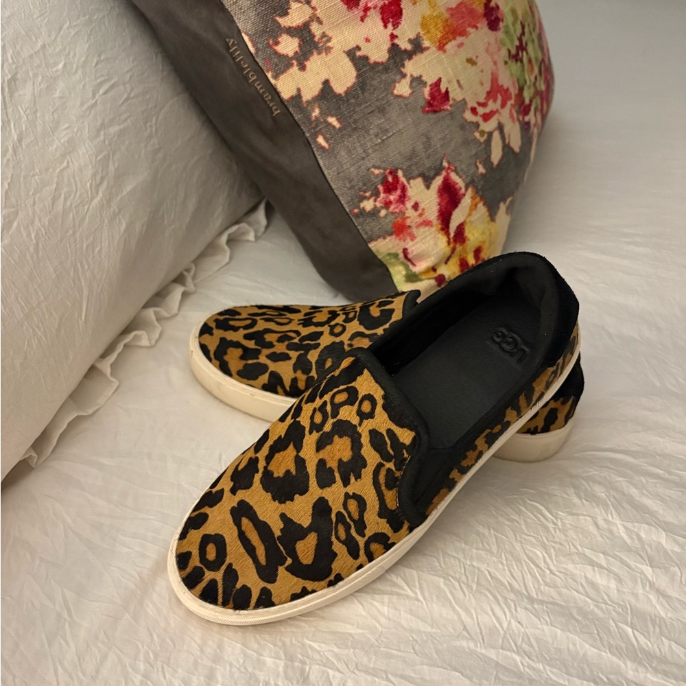 UGG Leopard Print Slip-On Sneakers